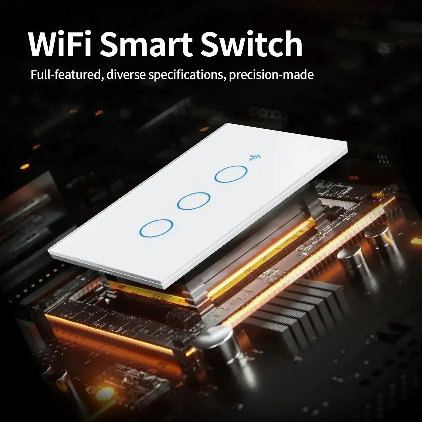 Smart Light Switch US | WiFi & Bluetooth | Alexa & Google Home - Home Pulse