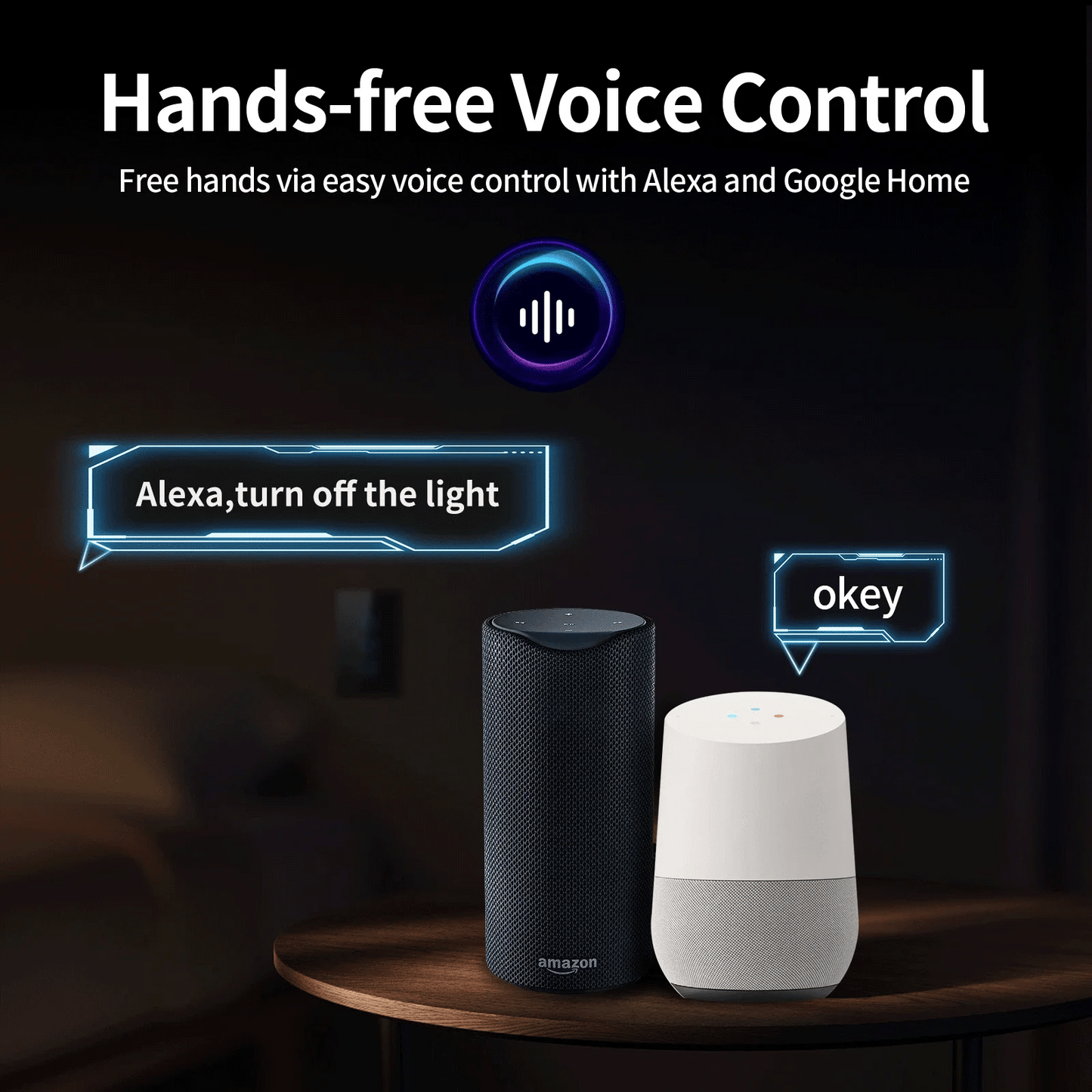 Smart Light Switch US | WiFi & Bluetooth | Alexa & Google Home - Home Pulse