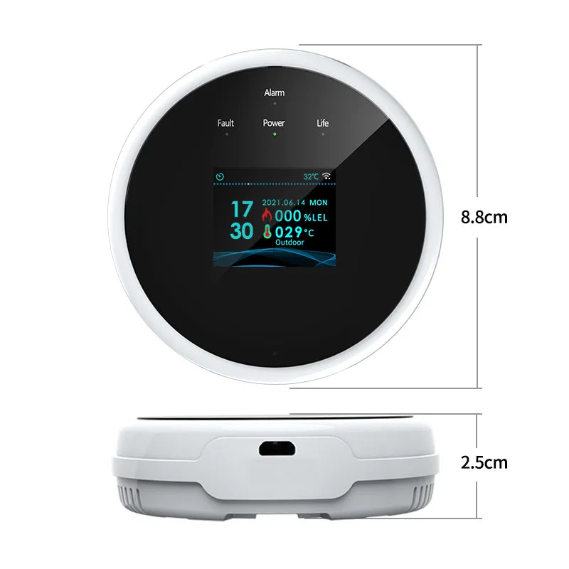 Tuya WiFi Gas Leak Detector | Smart Combustible Alarm - Home Pulse
