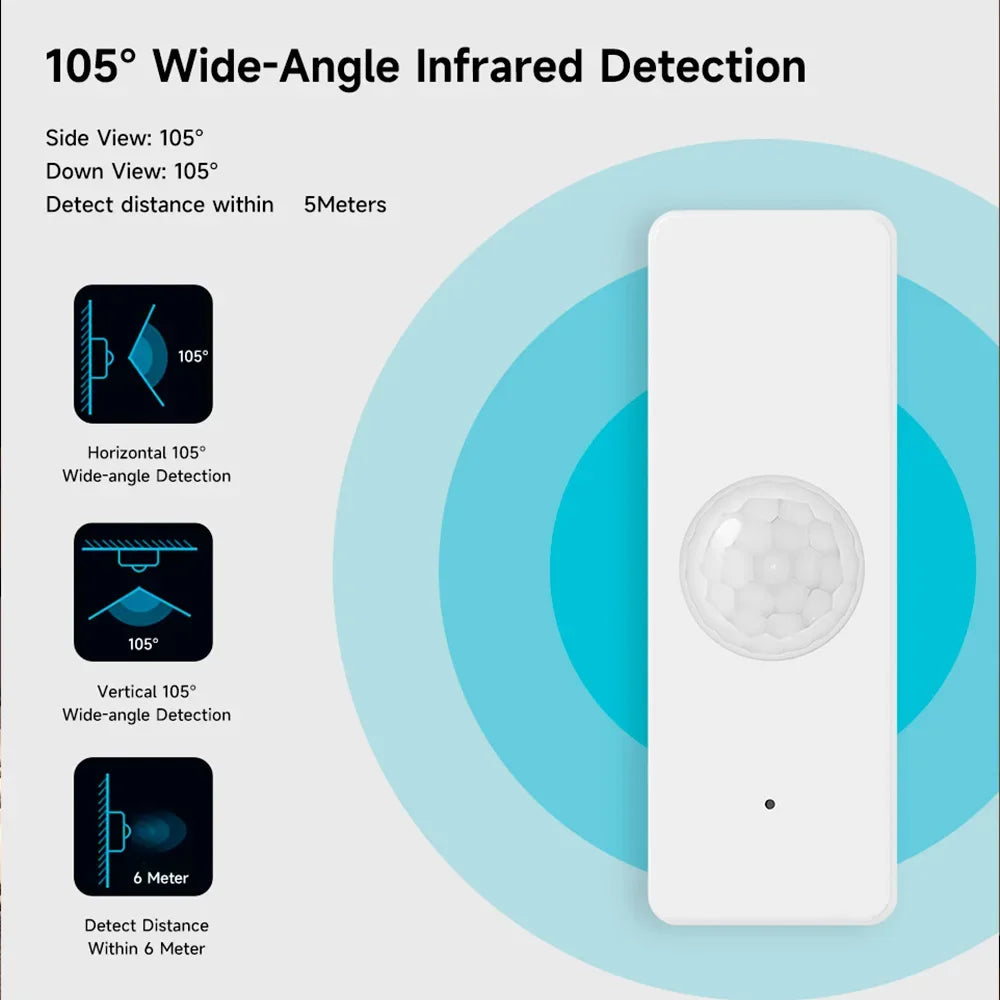 Tuya PIR Motion Sensor | WiFi Zigbee Smart Body Detector - Home Pulse