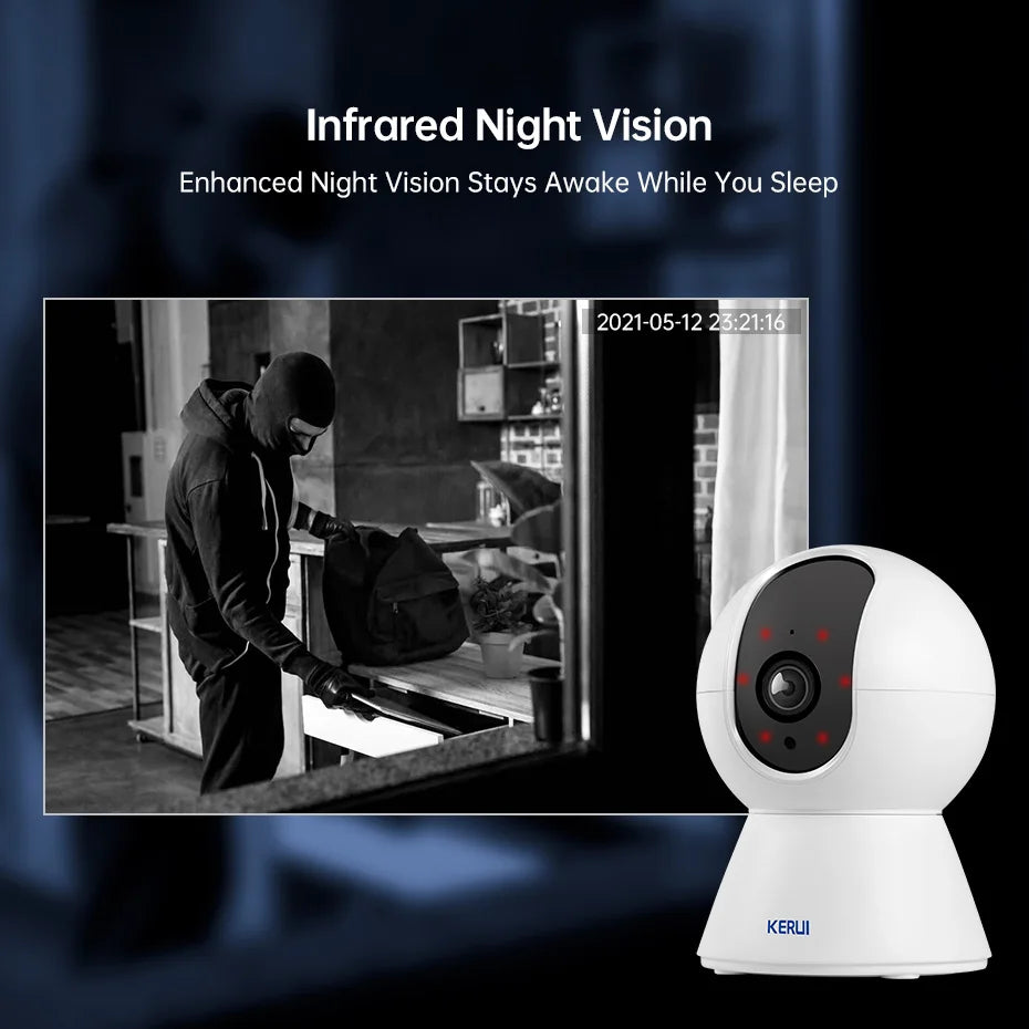 5MP 4K Tuya Mini WiFi Camera | Indoor Smart CCTV - Home Pulse