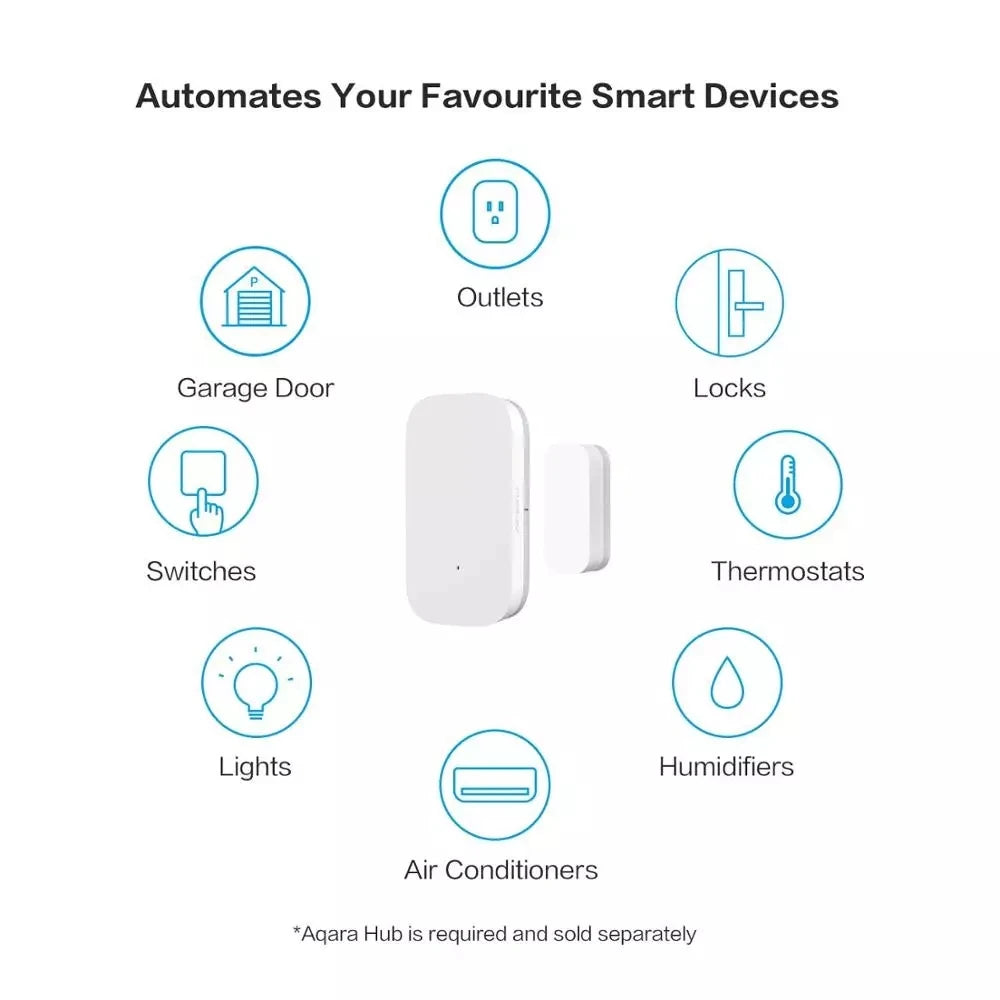 Zigbee Door & Window Sensor | Smart Wireless Mini Alarm - Home Pulse