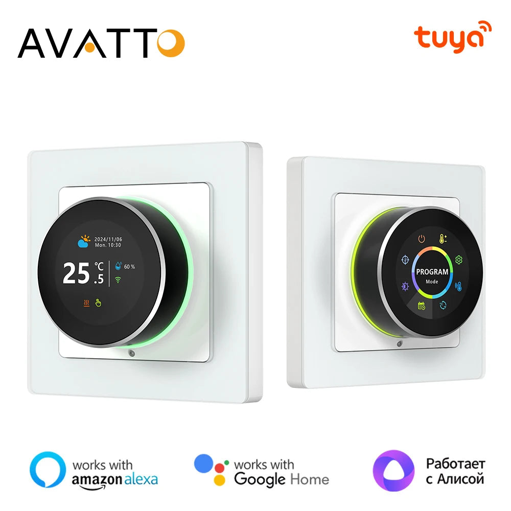Tuya WiFi Smart Thermostat Knob | Temperature Controller for Boiler & Heating - Home Pulse