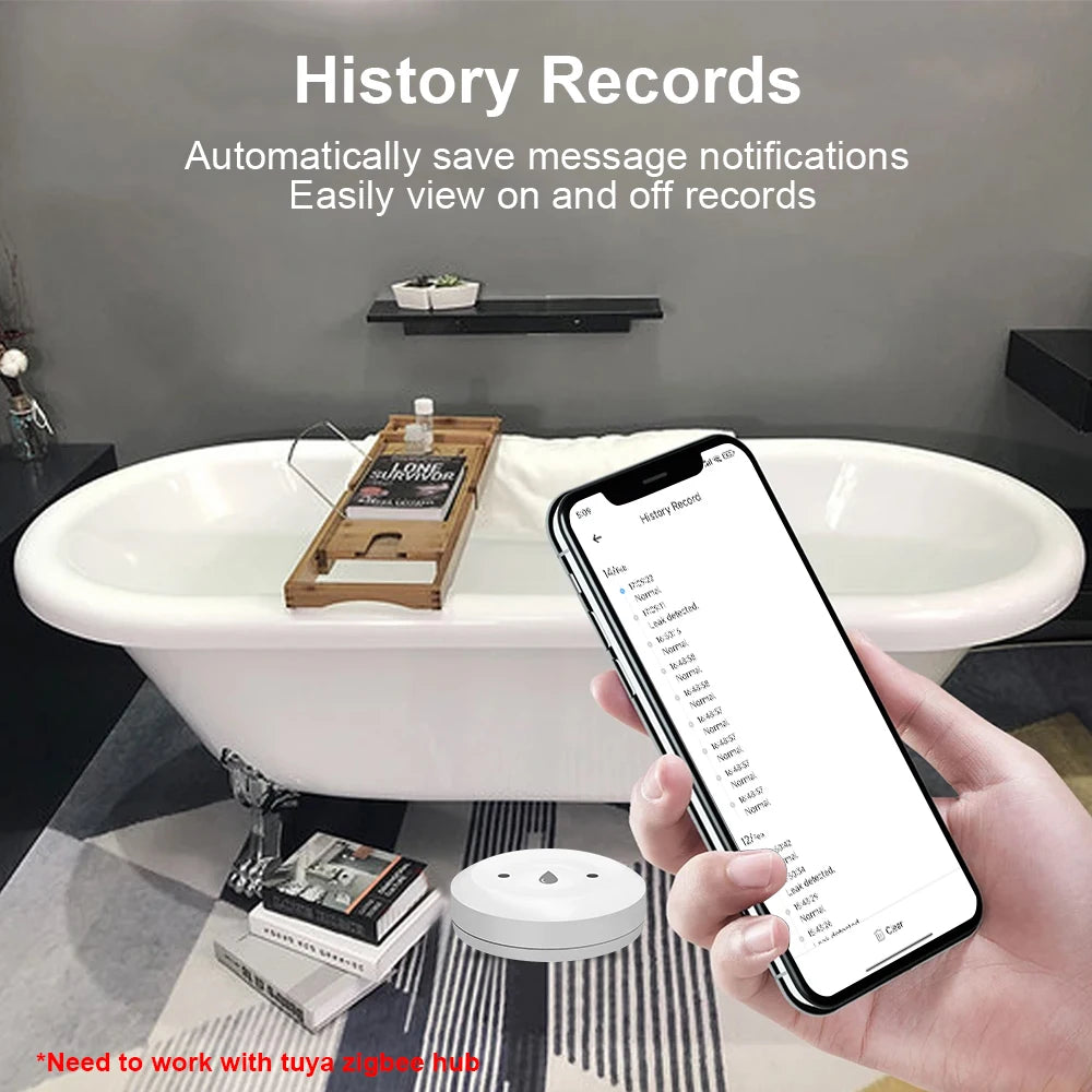Ewelink Zigbee Water Leak Sensor | Smart Flood Detector with App Monitoring - Home Pulse