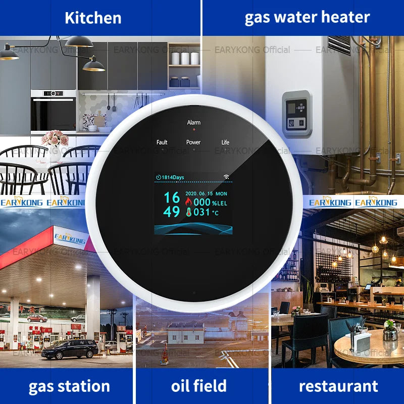 Tuya WiFi Gas Leak Detector | Smart Combustible Alarm - Home Pulse