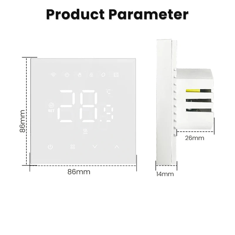 Tuya WiFi Smart Thermostat | Temperature Controller for Electric & Gas Boiler - Home Pulse