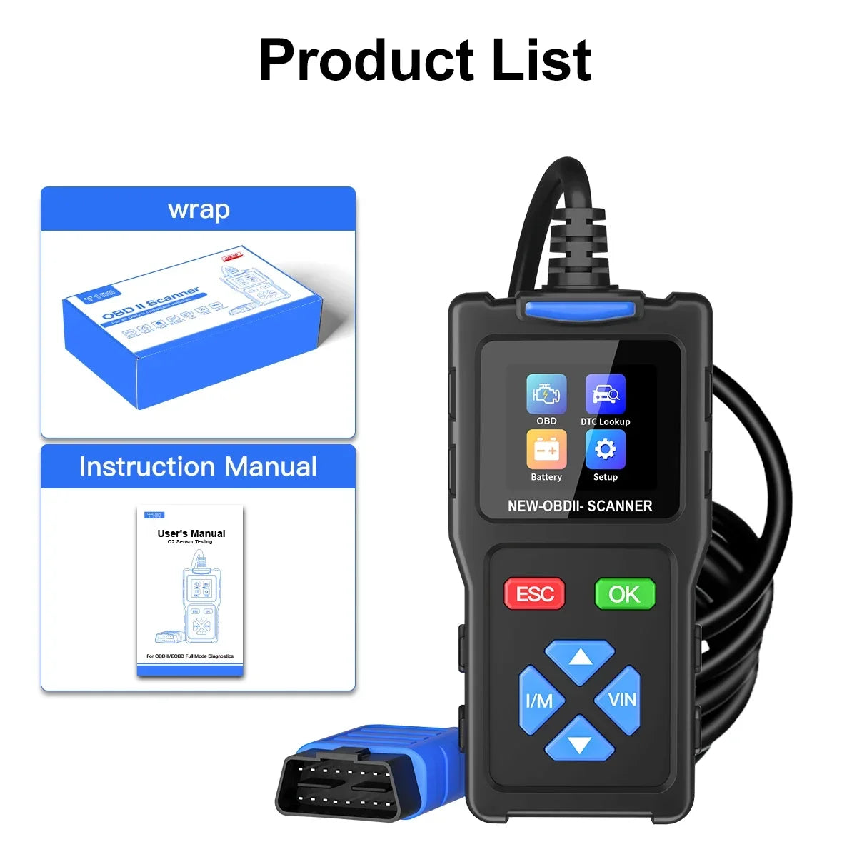 Best Quality T100 OBD II Scanner Tool | Professional Automotive Diagnostic Scanner | Car Code Reader & Troubleshooting Tool
