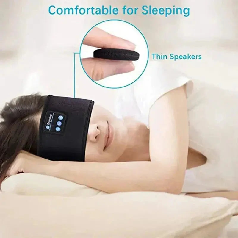 Bluetooth Sleep Headband – Wireless Headphones with Built-In HD Stereo Speakers, Comfortable Fabric, 10-Hour Battery Life