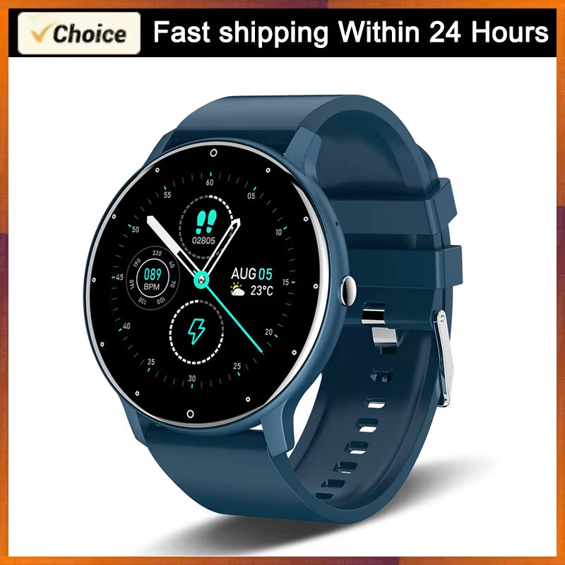 2025 Smart Watch for Women & Men – Fitness Tracker with 1.28" HD Touch Display, Heart Rate & Blood Pressure Monitor, IP67 Waterproof, Android & iOS