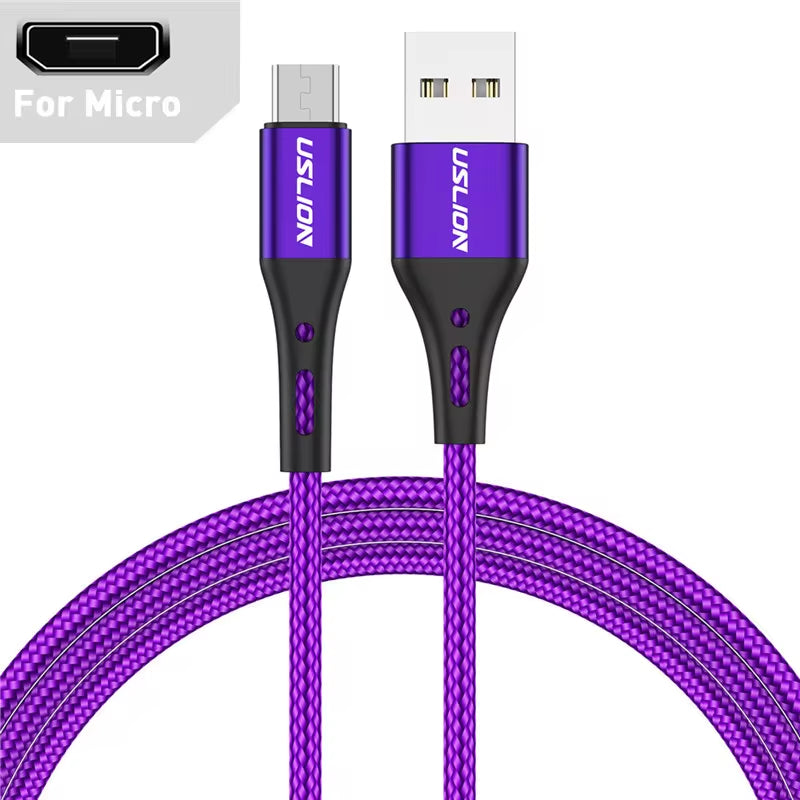 USB Type-C Cable 3A | Fast Charging Nylon Braided | Android & Huawei - Home Pulse