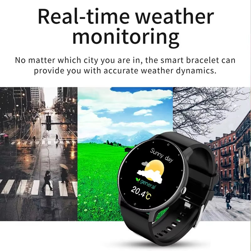 2025 Smart Watch for Women & Men – Fitness Tracker with 1.28" HD Touch Display, Heart Rate & Blood Pressure Monitor, IP67 Waterproof, Android & iOS
