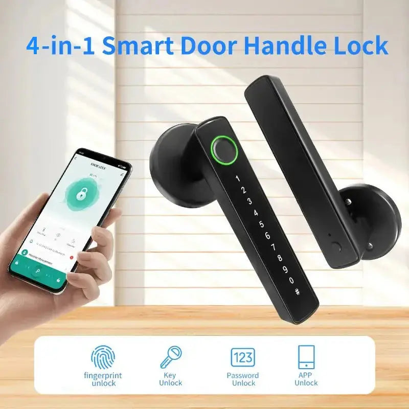 Smart Fingerprint Door Lock | Electronic Indoor Lock with App & Bluetooth Unlock - Home Pulse