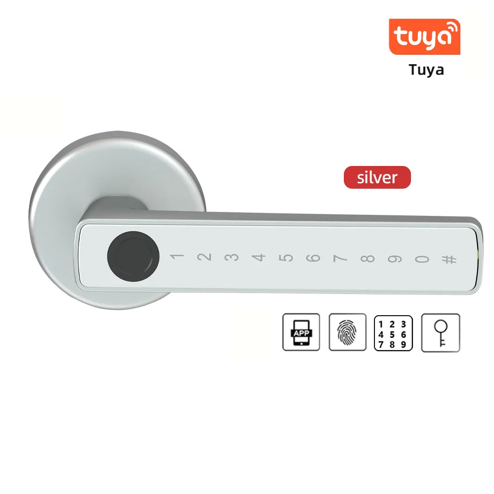 Smart Fingerprint Door Lock | Electronic Indoor Lock with App & Bluetooth Unlock - Home Pulse