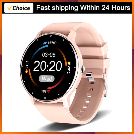 2025 Smart Watch for Women & Men – Fitness Tracker with 1.28" HD Touch Display, Heart Rate & Blood Pressure Monitor, IP67 Waterproof, Android & iOS