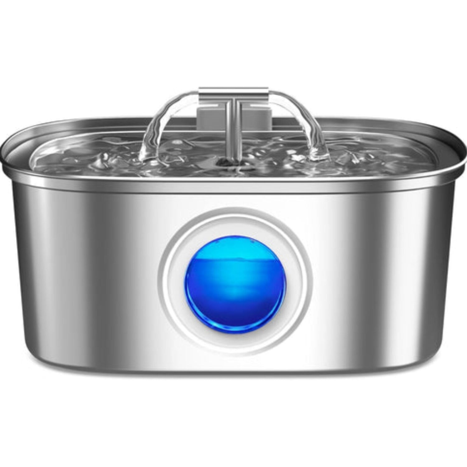 Cat Water Fountain Stainless Steel – 108Oz / 3.2L Automatic Pet Fountain with Water Level Window