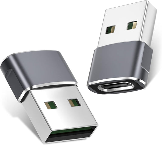 Basesailor USB to USB-C Adapter – 2-Pack OTG Converters for iPhone, iPad, Apple Watch, AirPods & Samsung Devices