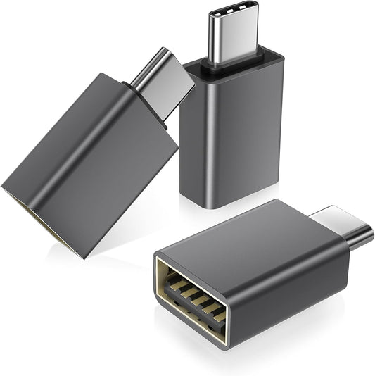 Basesailor USB-C to USB Adapter – 3-Pack OTG Converters for MacBook, iPad, iPhone, Samsung & USB Devices
