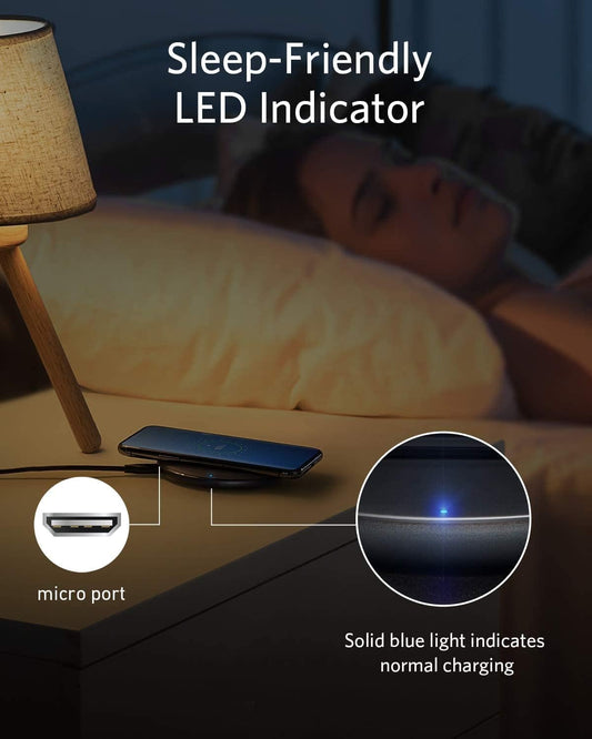 Anker 313 Wireless Charger Pad | Qi Fast Charging 10W Samsung 7.5W iPhone - Home Pulse