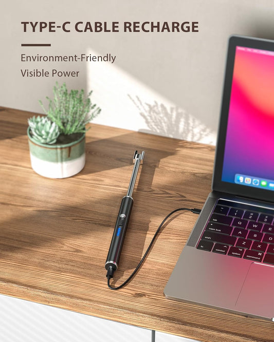 Electric Candle Lighter | Rechargeable Arc USB Type-C - Home Pulse