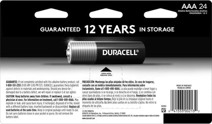 Duracell Coppertop AAA Batteries – 24-Pack, Long-Lasting Alkaline, Power Boost, Ideal for Household & Office Devices