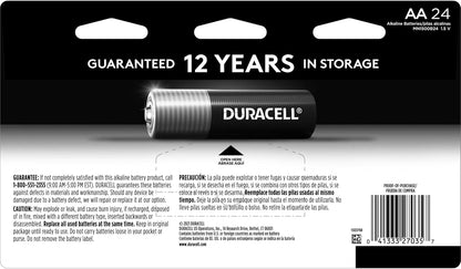 Duracell Coppertop AA Batteries – 24-Pack, Long-Lasting Alkaline, Power Boost, Ideal for Household & Office Devices
