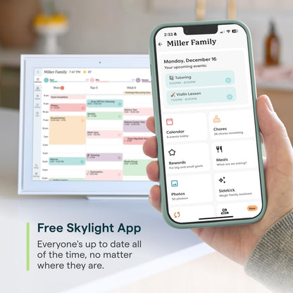 Skylight 15" Smart Digital Wall Calendar & Family Planner – Touchscreen Chore Chart