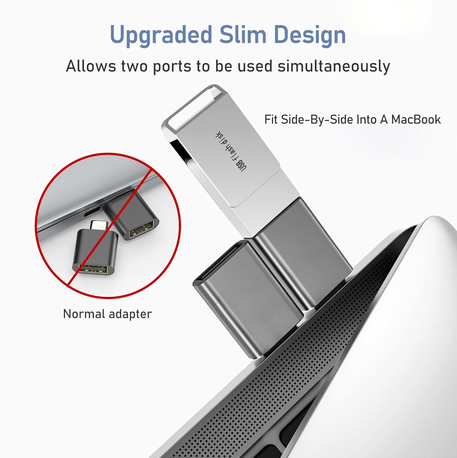 Basesailor USB-C to USB Adapter – 3-Pack OTG Converters for MacBook, iPad, iPhone, Samsung & USB Devices