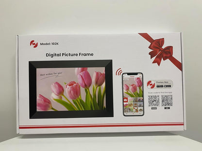 Frameo 10.1" WiFi Digital Photo Frame – HD IPS Touch Screen, 32GB Storage