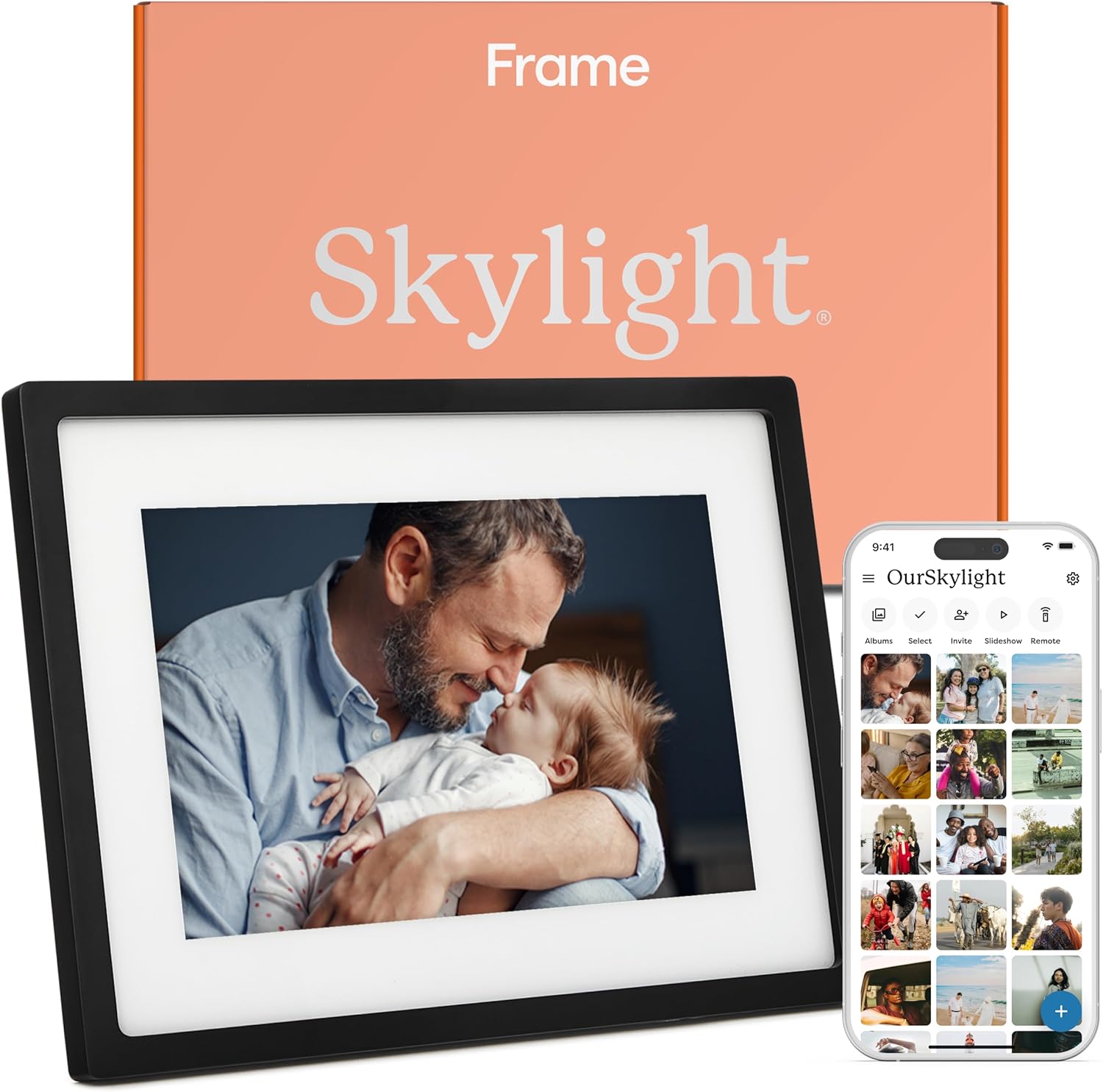 Skylight WiFi Digital Picture Frame 10-Inch – Touch Screen, Instant Photo Sharing, Easy Setup – Smart Digital Photo Frame for Families & Gifts