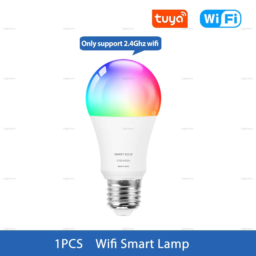 LED Bulb RGB E27 | WiFi & Bluetooth | Alexa & Google Home - Home Pulse