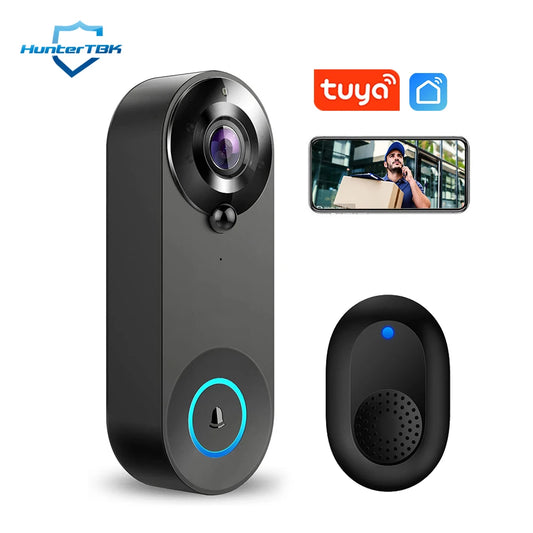 Wireless Video Doorbell 1080P | WiFi Smart Camera | Tuya & Night Vision - Home Pulse
