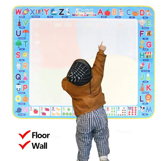 Magic Water Drawing Mat 100×80cm | Reusable & Mess-Free | Kids Montessori - Home Pulse