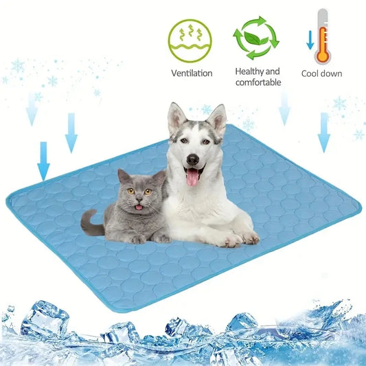 Dog Cooling Mat – Summer Pet Cooling Bed & Ice Pad Blanket for Dogs and Cats – Extra Large, Durable & Washable