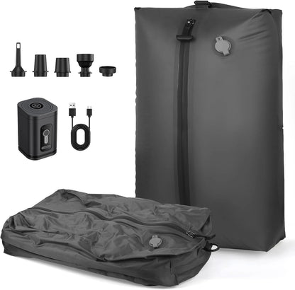 17L–34L Travel Vacuum Bag with Air Pump – Reusable Compression Storage Bag for Suitcases, Backpacks & Luggage – Space Saver Organizer