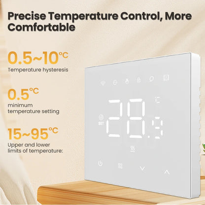 Tuya WiFi Smart Thermostat | Temperature Controller for Electric & Gas Boiler - Home Pulse