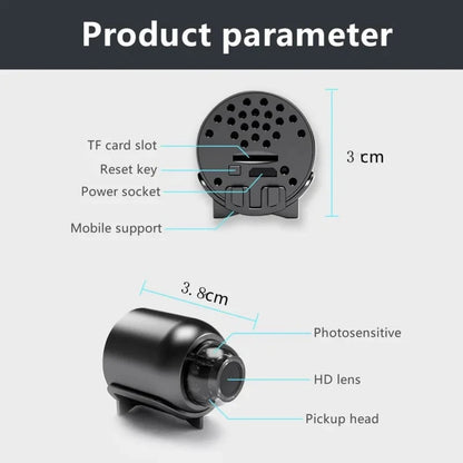 X5 Mini Camera 1080P | Wireless Portable Cam with Night Vision & Motion Detection - Home Pulse