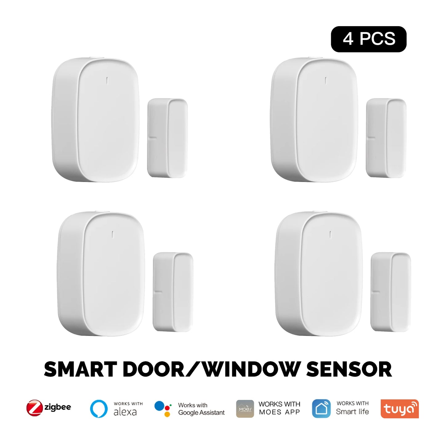 Tuya Zigbee Door & Window Sensor | Smart Home Security Alarm with App Control - Home Pulse