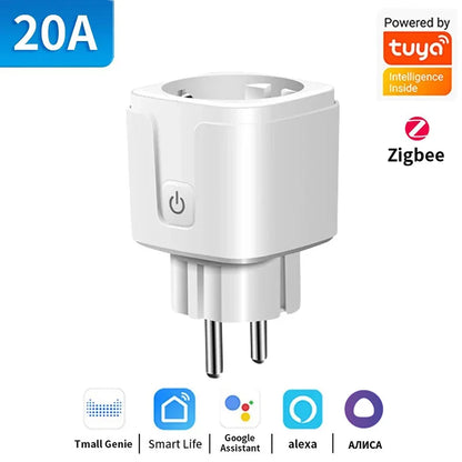 Smart WiFi Plug EU 16A/20A | Power Monitoring & Timer | Alexa & Google - Home Pulse