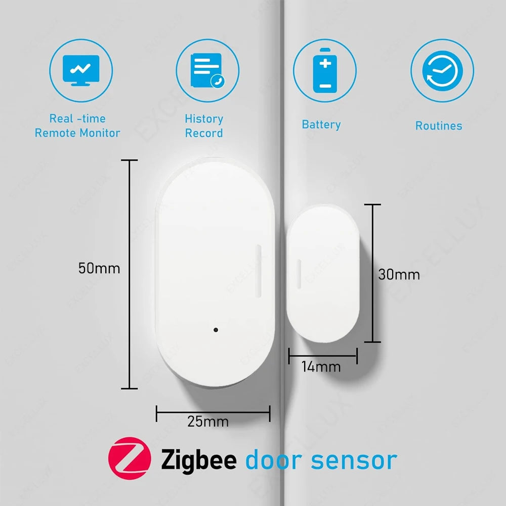 Ewelink Zigbee Door & Window Sensor | Wireless Smart Alarm Works with Alexa - Home Pulse