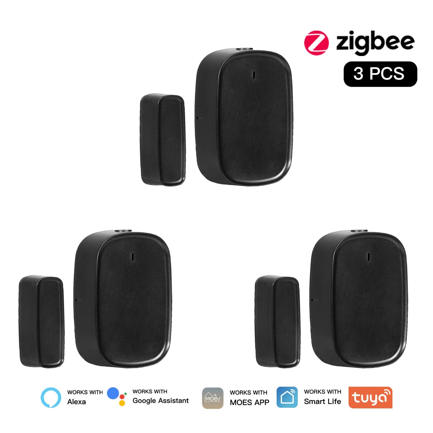 Tuya Zigbee Door & Window Sensor | Smart Home Security Alarm with App Control - Home Pulse