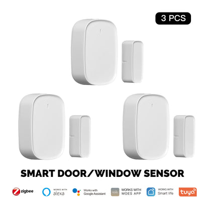 Tuya Zigbee Door & Window Sensor | Smart Home Security Alarm with App Control - Home Pulse