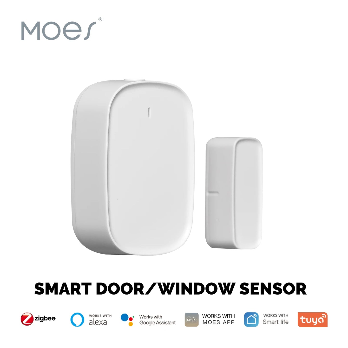 Tuya Zigbee Door & Window Sensor | Smart Home Security Alarm with App Control - Home Pulse
