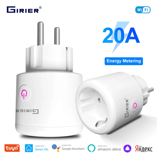 Smart WiFi Plug EU 20A | Power Monitoring | Alexa & Google Home - Home Pulse