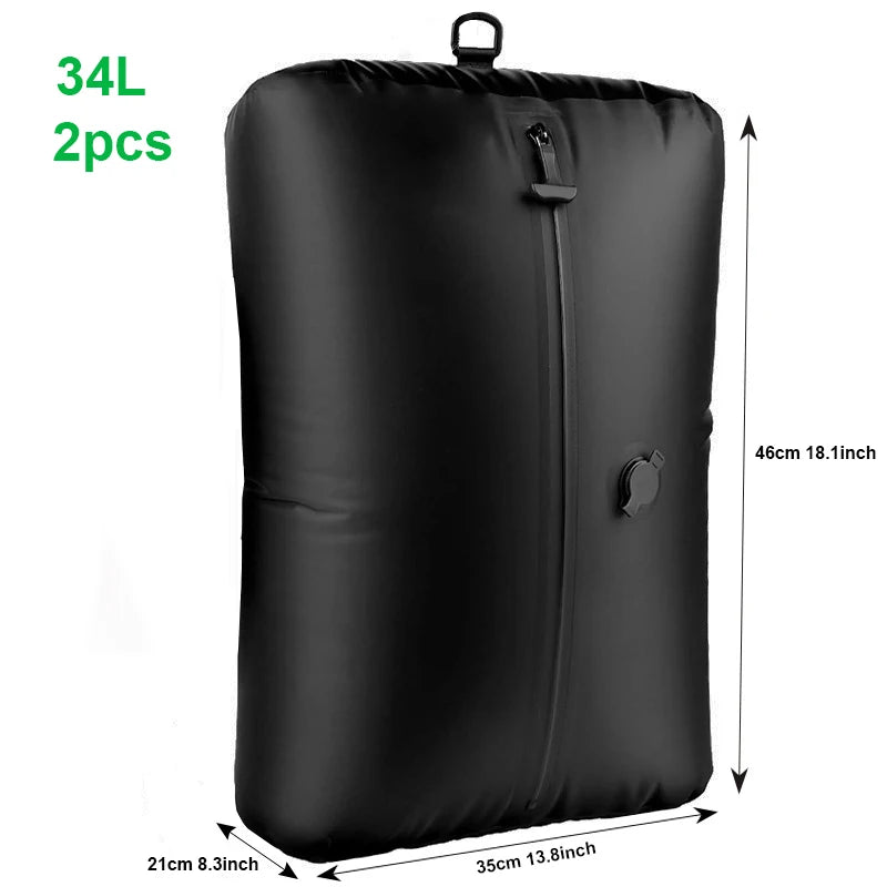 17L–34L Travel Vacuum Bag with Air Pump – Reusable Compression Storage Bag for Suitcases, Backpacks & Luggage – Space Saver Organizer