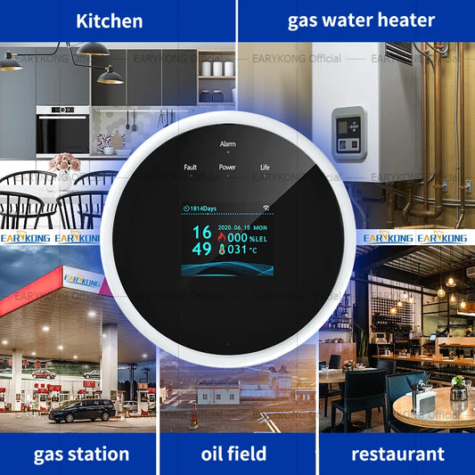 Tuya WiFi Gas Leak Detector | Smart Combustible Alarm - Home Pulse