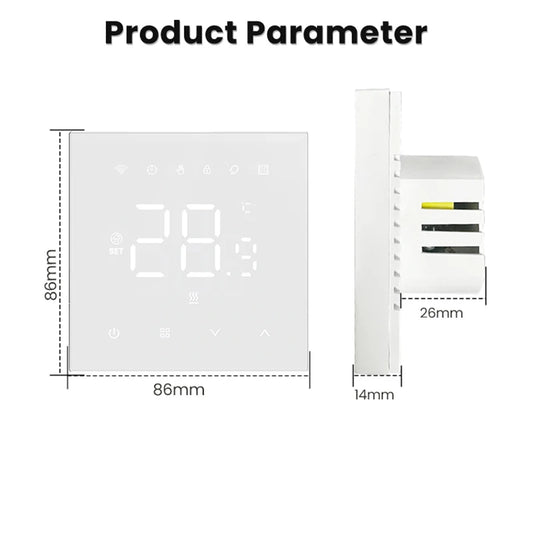 Tuya WiFi Smart Thermostat | Temperature Controller for Electric & Gas Boiler - Home Pulse