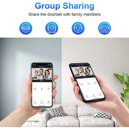 Wireless Video Doorbell 1080P | WiFi Smart Camera | Tuya & Night Vision - Home Pulse