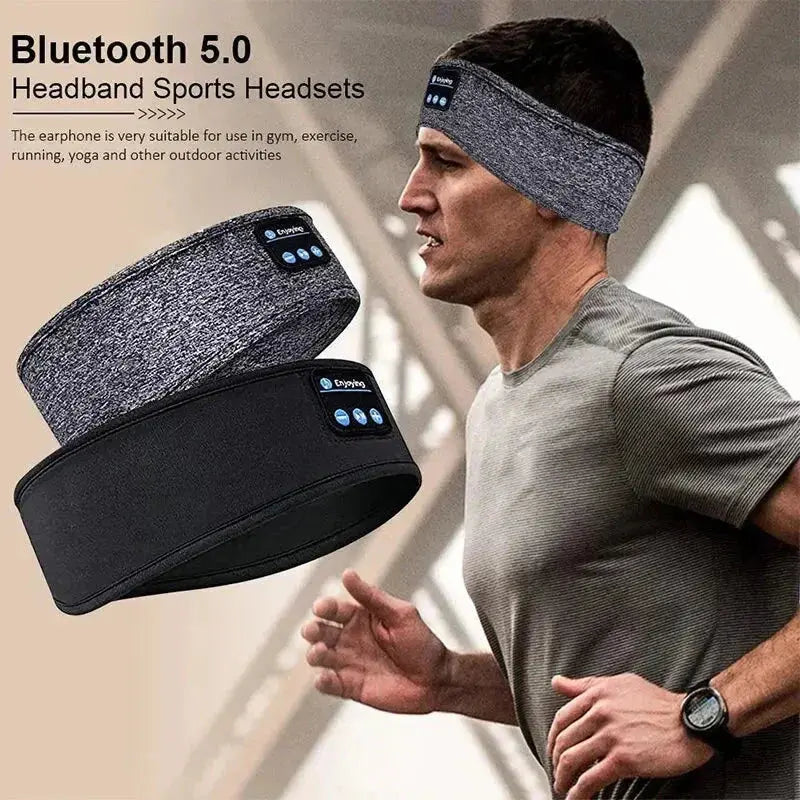 Bluetooth Sleep Headband – Wireless Headphones with Built-In HD Stereo Speakers, Comfortable Fabric, 10-Hour Battery Life