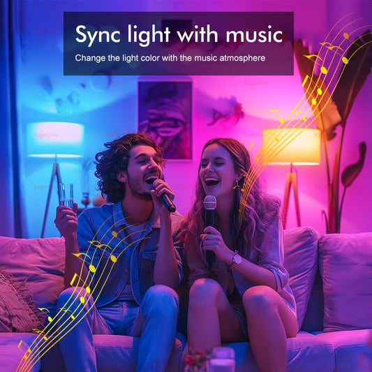 LED Bulb RGB E27 | WiFi & Bluetooth | Alexa & Google Home - Home Pulse