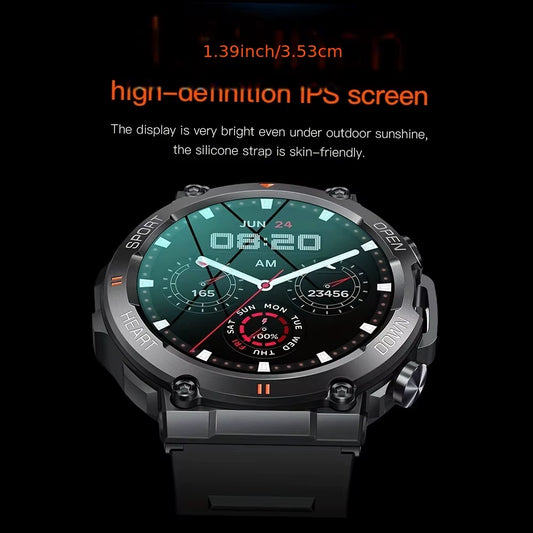 K56Pro Smart Watch Men | 1.39" HD IPS | Heart & Blood Monitor | Bluetooth - Home Pulse